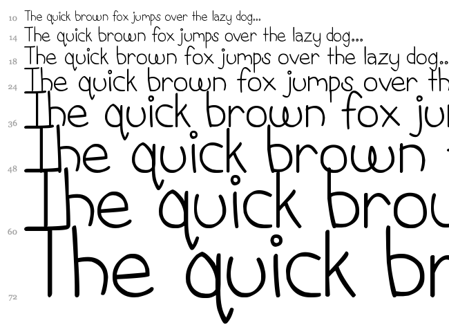 DJB This is My Life font waterfall